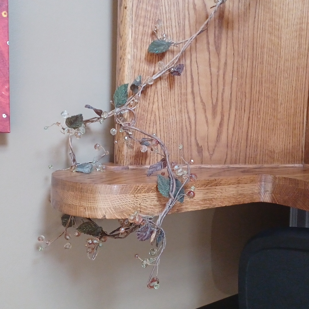 Set of 2 Decorative flexible, beaded garland